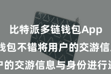 比特派多链钱包App 比特派钱包不错将用户的交游信息与身份进行进军