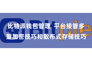 比特派钱包管理 平台接管多重加密技巧和散布式存储技巧