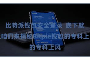 比特派钱包安全登录 底下就让咱们来揭秘Bitpie钱包的专科上风