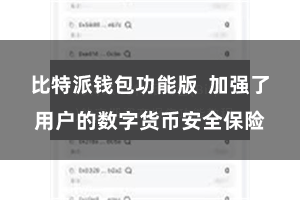 比特派钱包功能版 加强了用户的数字货币安全保险