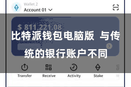 比特派钱包电脑版  与传统的银行账户不同