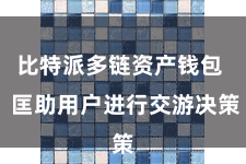 比特派多链资产钱包  匡助用户进行交游决策