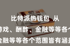 比特派热钱包  从文娱、游戏、酬酢、金融等等各个范围皆有涵盖