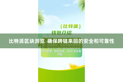 比特派区块浏览  确保跨链来回的安全和可靠性